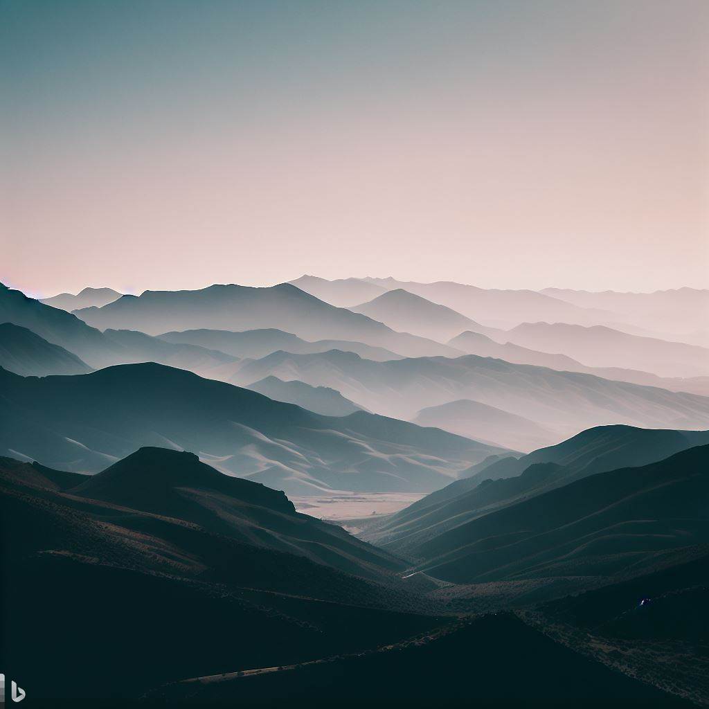 Atlas mountains in Morocco with snow